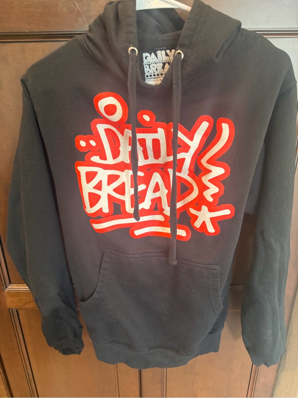 Daily Bread Graphic graffiti hoodie size Small